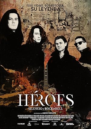Cover image of the movie Heroes. Silence and Rock and Roll (2021)