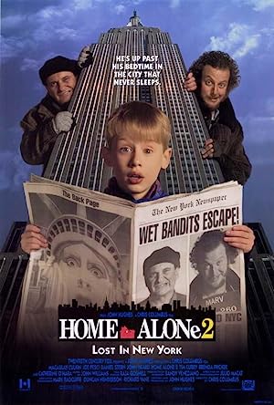 Cover image of the movie Home Alone 2: Lost in New York (1992)