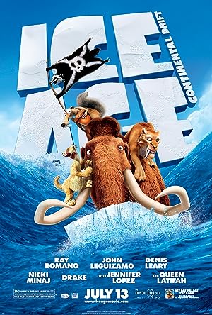 Cover image of the movie Ice Age: Continental Drift (2012)