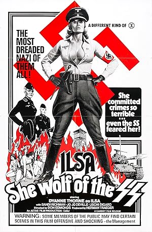 Cover image of the movie Ilsa: She Wolf of the SS (1975)