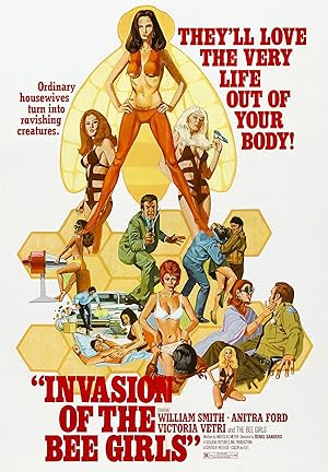 Cover image of the movie Invasion of the Bee Girls (1973)