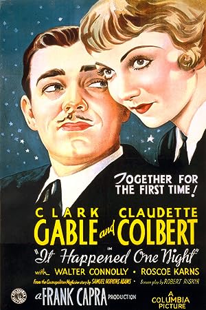 Cover image of the movie It Happened One Night (1934)