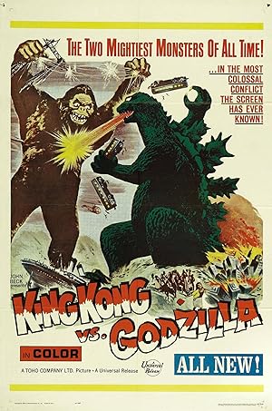 Cover image of the movie King Kong vs. Godzilla (1963)