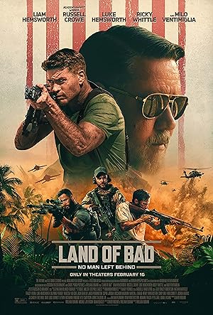Cover image of the movie Land of Bad (2024)