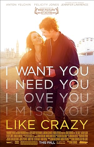 Cover image of the movie Like Crazy (2011)