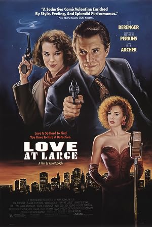Cover image of the movie Love at Large (1990)