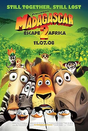 Cover image of the movie Madagascar: Escape 2 Africa (2008)