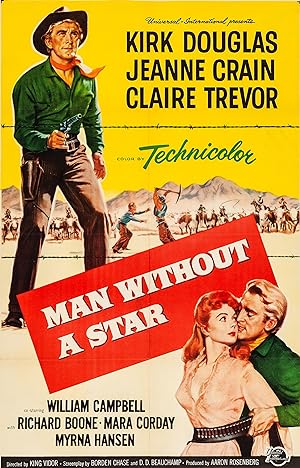 Cover image of the movie Man Without a Star (1955)