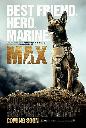 Cover image of the movie Max (2015)