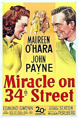 Cover image of the movie Miracle on 34th Street (1947)