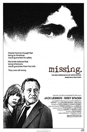 Cover image of the movie Missing (1982)