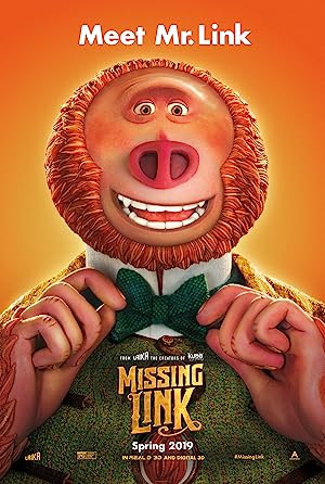 Cover image of the movie Missing Link (2019)
