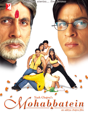 Cover image of the movie Mohabbatein (2000)