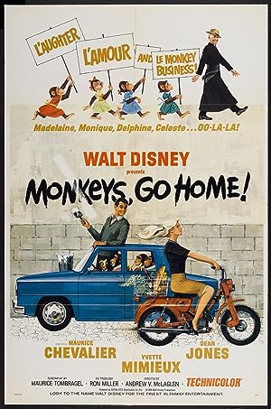 Cover image of the movie Monkeys, Go Home! (1967)