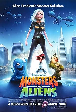Cover image of the movie Monsters vs. Aliens (2009)