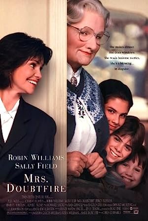 Cover image of the movie Mrs. Doubtfire (1993)