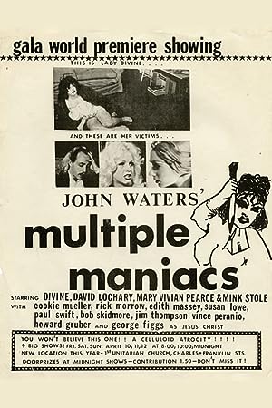Cover image of the movie Multiple Maniacs (1970)