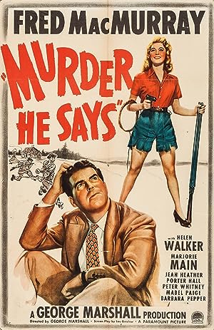 Cover image of the movie Murder, He Says (1945)