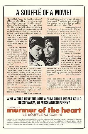 Cover image of the movie Murmur of the Heart (1971)