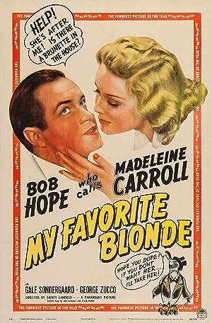Cover image of the movie My Favorite Blonde (1942)