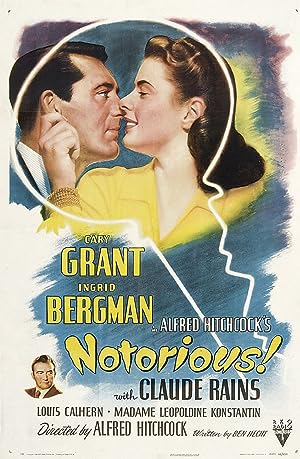 Cover image of the movie Notorious (1946)