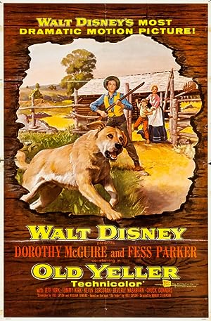 Cover image of the movie Old Yeller (1957)
