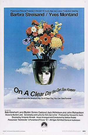 Cover image of the movie On a Clear Day You Can See Forever (1970)