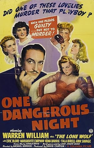 Cover image of the movie One Dangerous Night (1942)