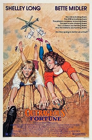 Cover image of the movie Outrageous Fortune (1987)