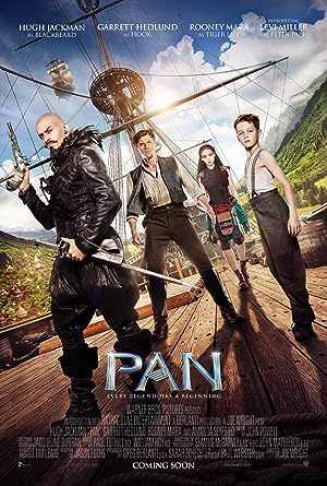 Cover image of the movie Pan (2015)