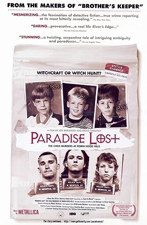 Cover image of the movie Paradise Lost: The Child Murders at Robin Hood Hills (1996)