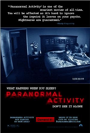 Cover image of the movie Paranormal Activity (2007)