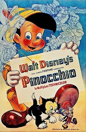 Cover image of the movie Pinocchio (1940)