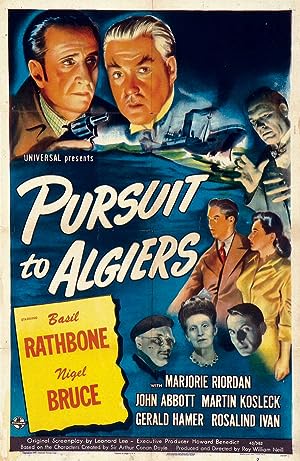 Cover image of the movie Pursuit to Algiers (1945)