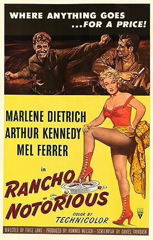 Cover image of the movie Rancho Notorious (1952)
