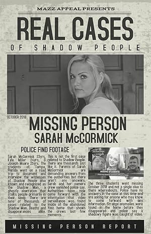 Cover image of the movie Real Cases of Shadow People: The Sarah McCormick Story (2019)