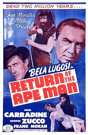 Cover image of the movie Return of the Ape Man (1944)
