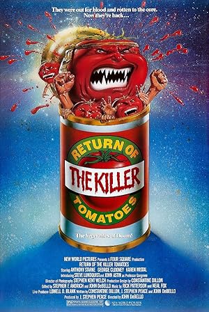 Cover image of the movie Return of the Killer Tomatoes! (1988)