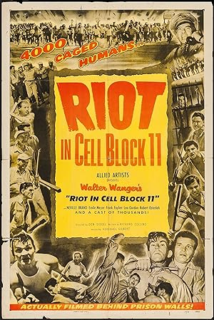 Cover image of the movie Riot in Cell Block 11 (1954)