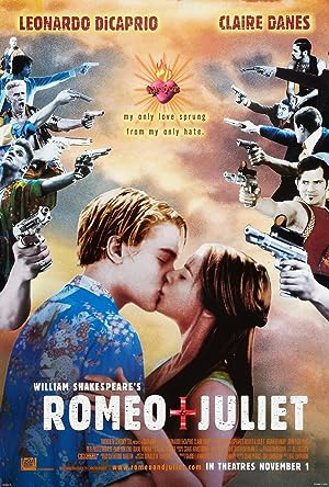 Cover image of the movie Romeo + Juliet (1996)