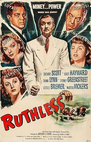 Cover image of the movie Ruthless (1948)