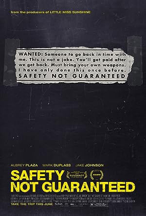 Cover image of the movie Safety Not Guaranteed (2012)