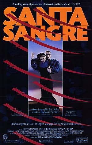 Cover image of the movie Santa Sangre (1989)