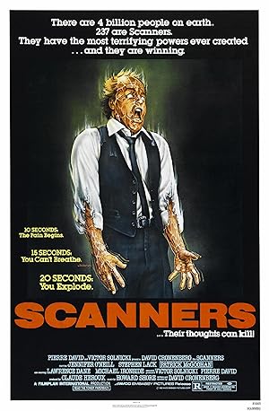 Cover image of the movie Scanners (1981)