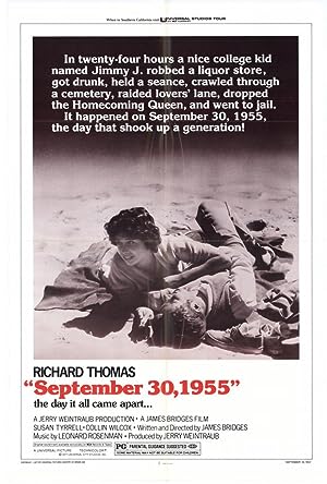 Cover image of the movie September 30, 1955 (1977)