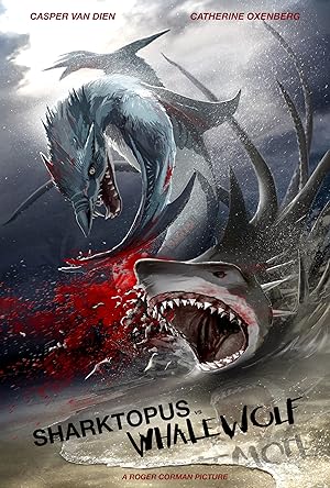 Cover image of the movie Sharktopus vs. Whalewolf (2015)