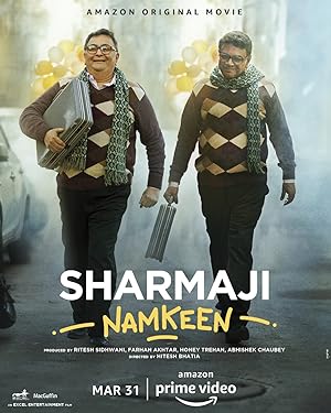 Cover image of the movie Sharmaji Namkeen (2022)