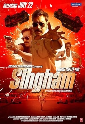 Cover image of the movie Singham (2011)