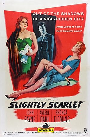 Cover image of the movie Slightly Scarlet (1956)