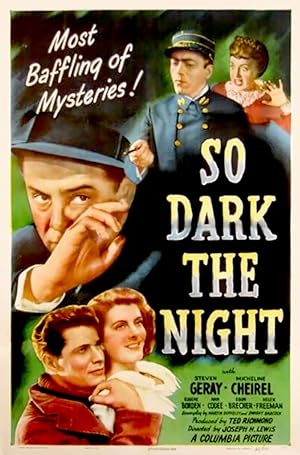 Cover image of the movie So Dark the Night (1946)